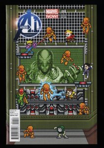 Avengers A.I. #1 NM 9.4 1:25 8-Bit Ultron Variant Video Game