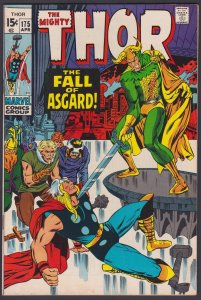 Thor #175 8.5 VF+ Marvel Comic - Apr 1970 Marie Severin