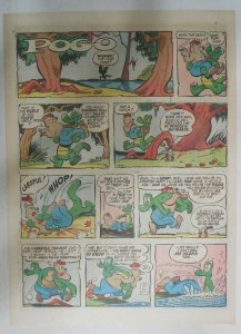 Pogo Sunday Page by Walt Kelly from 3/17/1957 Tabloid Size: 11 x 15 inches