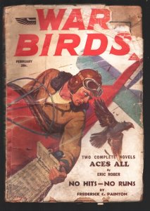 PULP:  War Birds 2/1932-Frank Rozen cover-  Lester Dent early pulp storyHell...