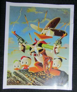 1990's SHERIFF OF BULLET VALLEY by Carl Barks 13.25x16.5 Print VG+ 4.5 Disney