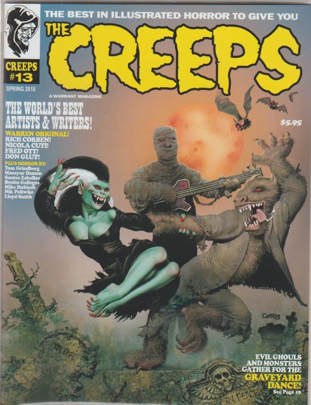 THE CREEPS #13,  CORBIN COVER - SUPER CREEPY COMIC HORROR MAGAZINE.