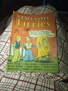 2nd Appearance Red Ryder In Crackajack Funnies 10 Dell 1939 Golden Age Tom Mix