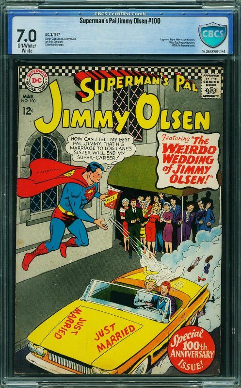 Jimmy Olsen #100 (DC, 1967) CBCS 7.0