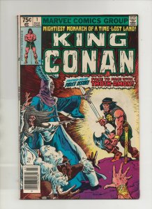 King Conan #1 - Thoth-Amon Cover Newsstand! - (Grade 7.0) 1980