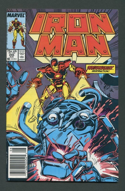 Iron Man #245  / 9.0 VFN/NM  Newsstand  August 1989