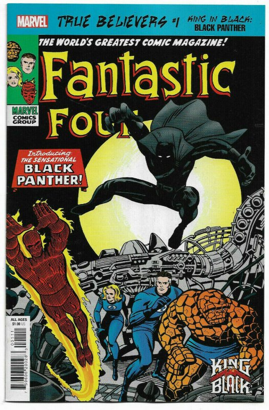 FANTASTIC FOUR#52 NM 2021 FIRST BLACK PANTHER TRUE BELIEVER EDITION MARVEL