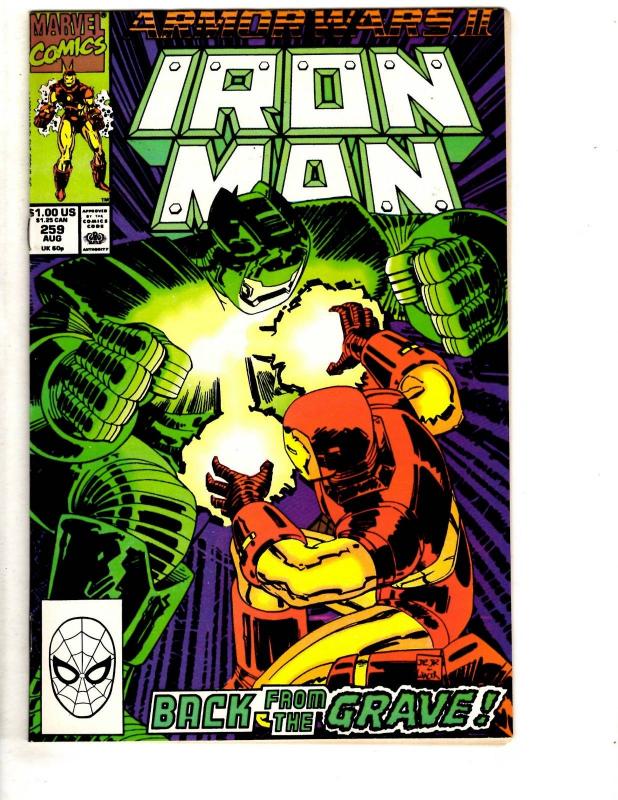 10 Iron Man Marvel Comic Books # 253 254 255 256 257 258 259 260 261 262 CR41