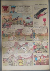 Ace Drummond Sunday by Capt Eddie Rickenbacker from 8/18/1935 Large Full Page !