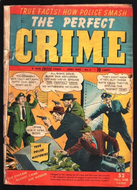 Perfect Crime #2 1950-Cross-The Vampire Bat Killer- Augie Scotto-Bob Powell-P...