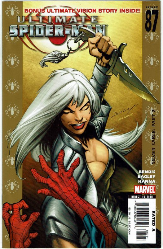 Ultimate Spider-Man #87 Brian Bendis Kitty Pryde Silver Sable NM