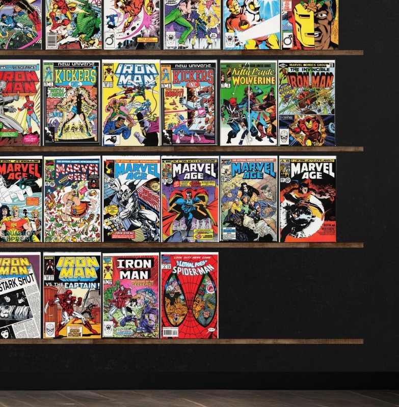 Huge Lot 150+ Comics with Iron Man, Marvel Tales, Marvel Age, Kickers & More!