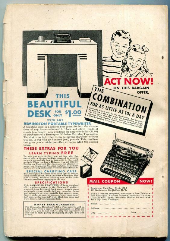 Detective Fiction Weekly Pulp January 7 1939- Judson Philips- Cornell Woolrich