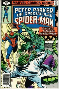Spectacular Spider-Man #34 (1976) - 9.0 VF/NM *Lizards on a Hot Tin Roof*