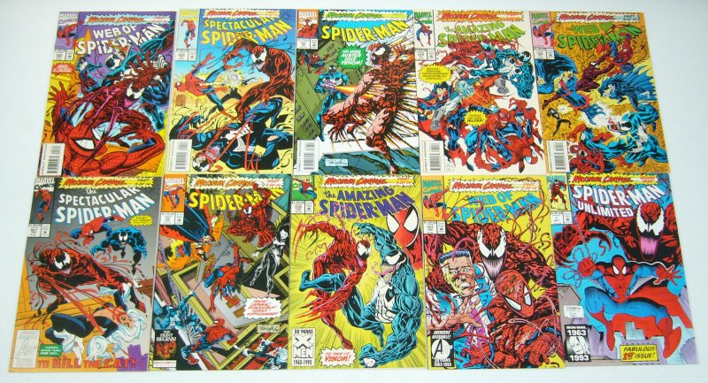 Spider-Man: Maximum Carnage #1-14 VF/NM complete story VENOM marvel comics set