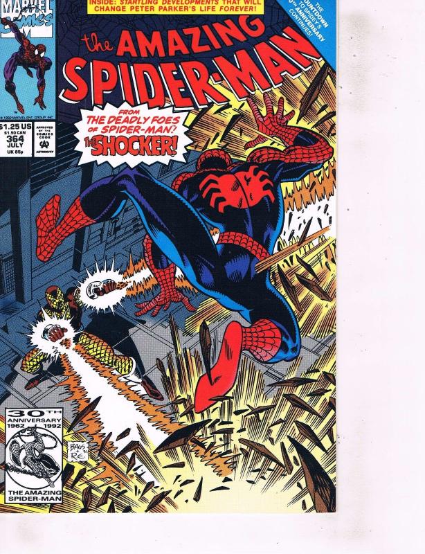  Lot Of 2 Marvel Comic Books Amazing Spider-Man #364 and Generation X #1 ON6