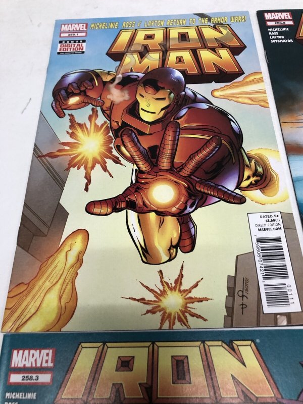 Iron Man (2013) Set # 258.1-258.4 Marvel Comics • Dave Ross • Tom Palmer • Chris