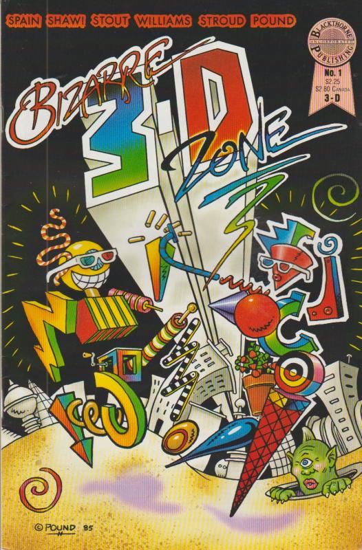 BIZARRE 3-D  ZONE #1 - 3-D COMIC FROM BLACKTHORNE