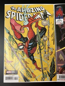 AMAZING SPIDER-MAN 32 CVR A + 1:25 GLEASON 2023 NM SET OF 2 PROSHIPPER