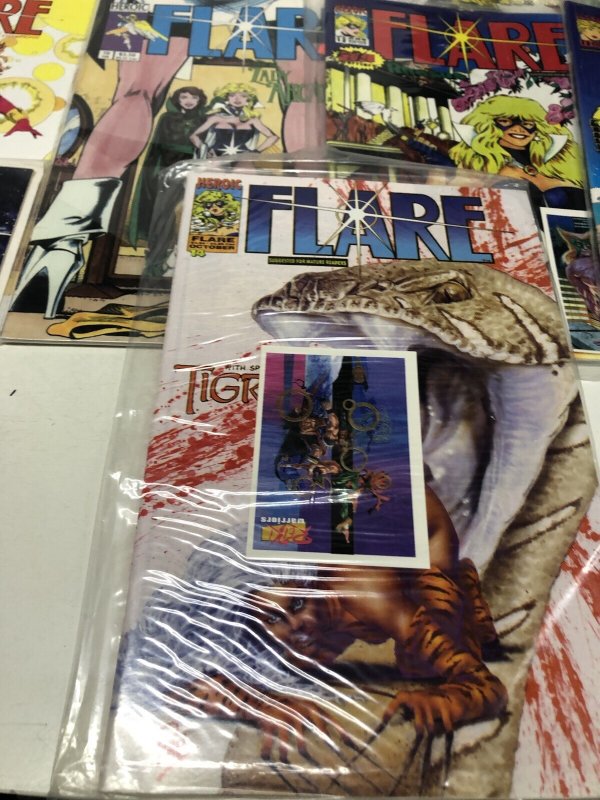 Flare (1992) Set Complete # 1-15 • Heroic Publishing Comics • Featuring Rose