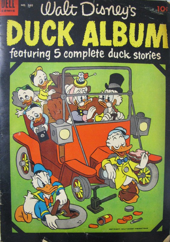 Walt Disney Duck Album Dell Comic #560 Golden Age 1954