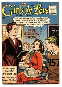 Girls In Love #56 1956-Quality-High School Crush-comic book