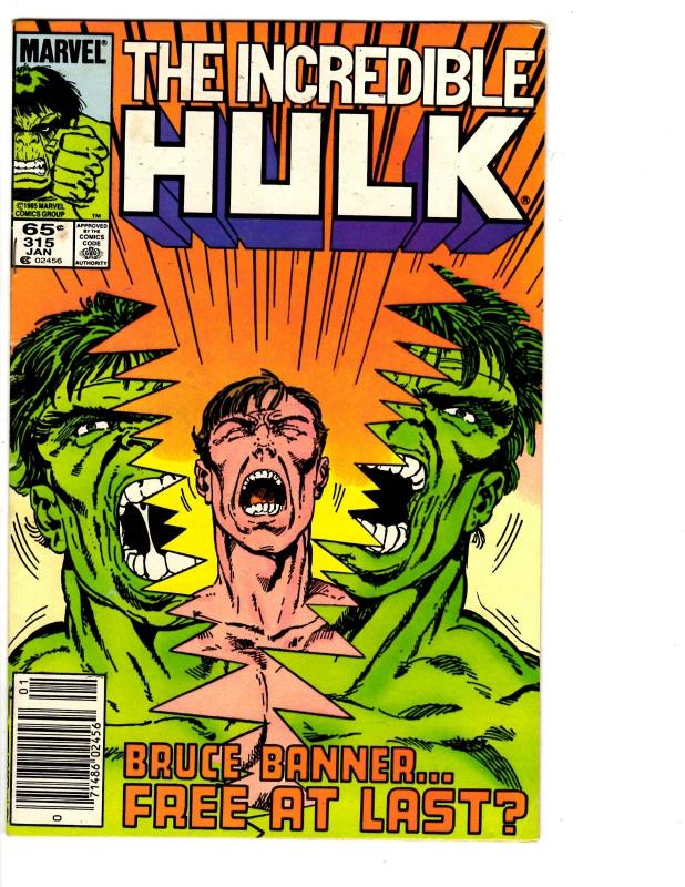 5 The Incredible Hulk Marvel Comic Books # 313 314 315 316 317 Avengers BH35