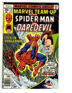 5 Marvel Team-Up Comic Books # 70 71 73 74 75 Spider-Man Thor Daredevil WT8