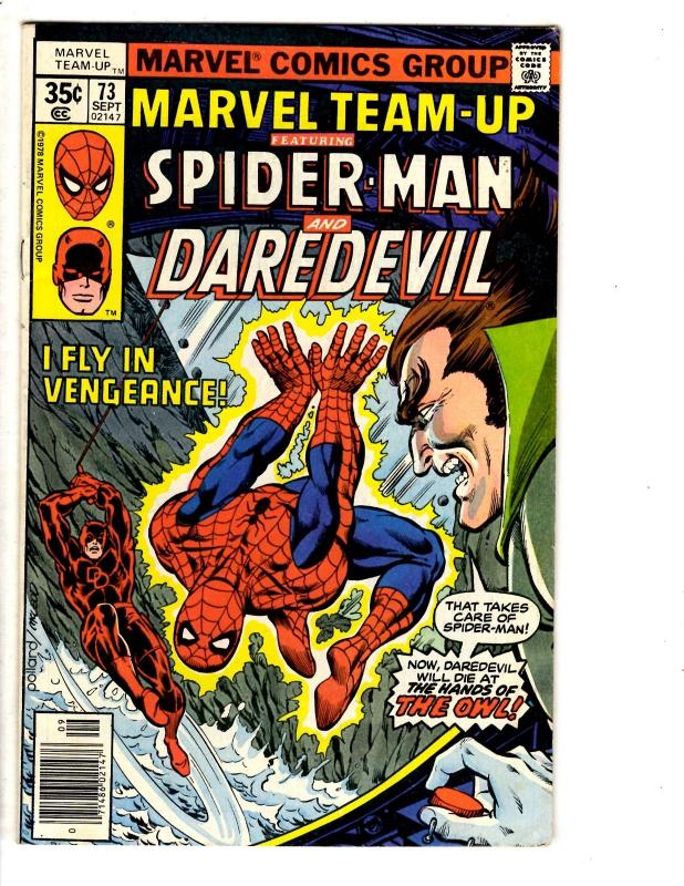 5 Marvel Team-Up Comic Books # 70 71 73 74 75 Spider-Man Thor Daredevil WT8