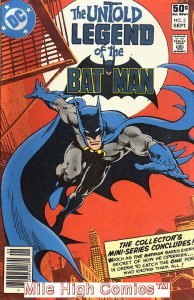 UNTOLD LEGEND OF BATMAN (1980 Series) #3 NEWSSTAND Fine Comics Book