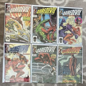 Daredevil #246,247,248,249,250,251 1987 Lot Marvel Comics