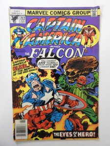 Captain America #212 (1977) VG Condition! 1 in spine split