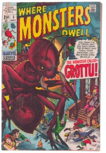 Where Monsters Dwell #3 (1970) Grottu