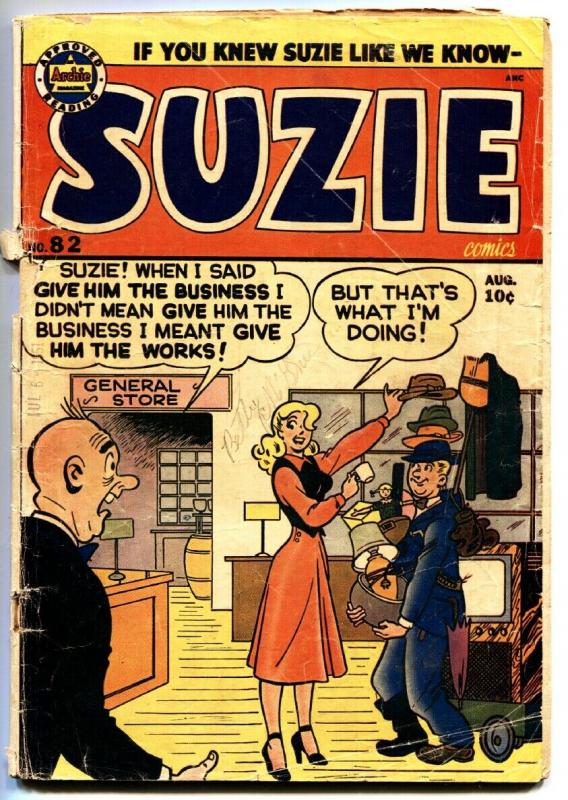 SUZIE #82 1951-ARCHIE COMICS-KATY KEENE-GINGER-TV SET COVER g