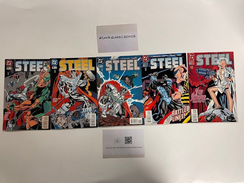 5 Steel DC Comic Books # 15 16 17 18 19  Steel Superman Metropolis   57 NO4