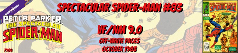 Spectacular Spider-Man 83 VF/NM 9.0 Origin Punisher Marvel 1983