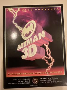 Batman 3-D  1990 Graphic Novel TPB John Byrne! Glasses intact!  VF