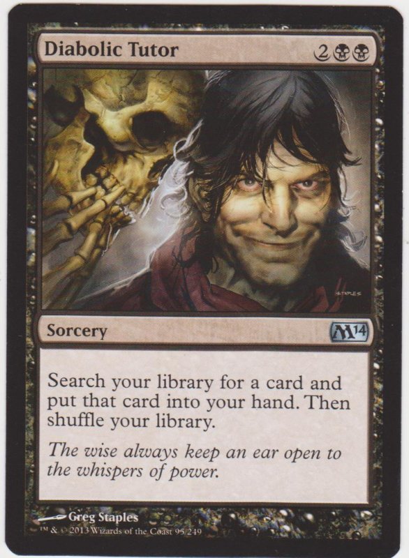 Magic the Gathering: Magic 2014 - Diabolic Tutor