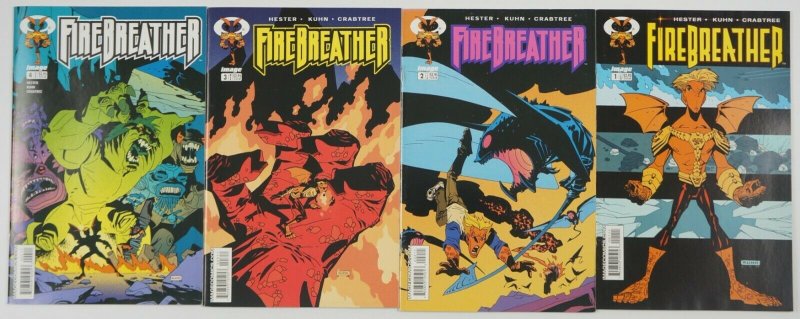 Firebreather #1-4 VF/NM complete series - image comics - phil hester 2 3 set