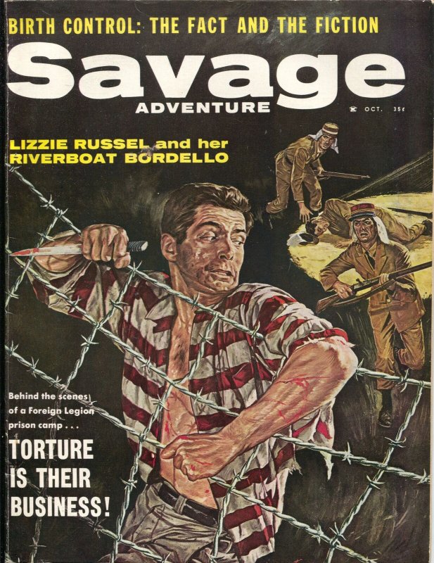 Savage Adventure #1 10/1960-1st issue-female torture art-cheesecake-FN