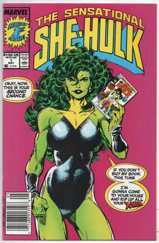 SHE-HULK #1 VF/NM, Sensational, John Byrne 1989 more Marvel She-Hulk in store