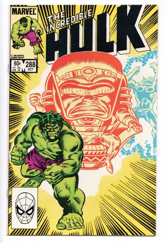 Incredible Hulk # 288 - Abomination / M.O.D.O.K.  (Marvel, 1983) NM