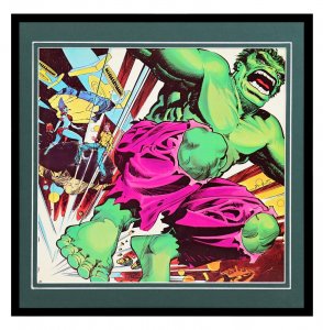 VINTAGE 1979 Marvel The Incredible Hulk Framed 12x12 Poster Display