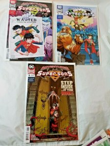 LOT OF 3 ADVENTURES OF THE SUPER SONS #2 3 4 DC UNIVERSE COMICS 1ST PRINT  VF NM