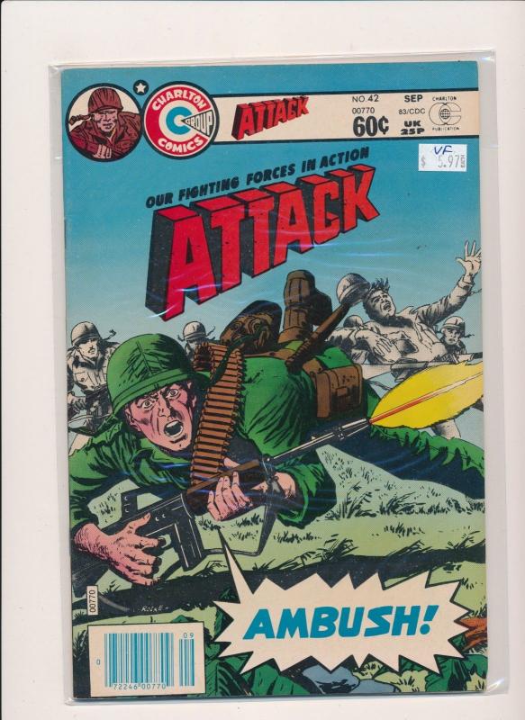 Charlton Comics Group ATTACK #42 Sept 1983  VERY FINE (PF245)