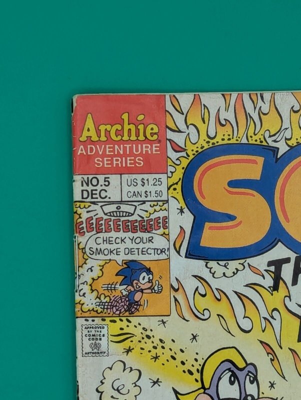 SONIC The HEDGEHOG Comic Book  #5 1993