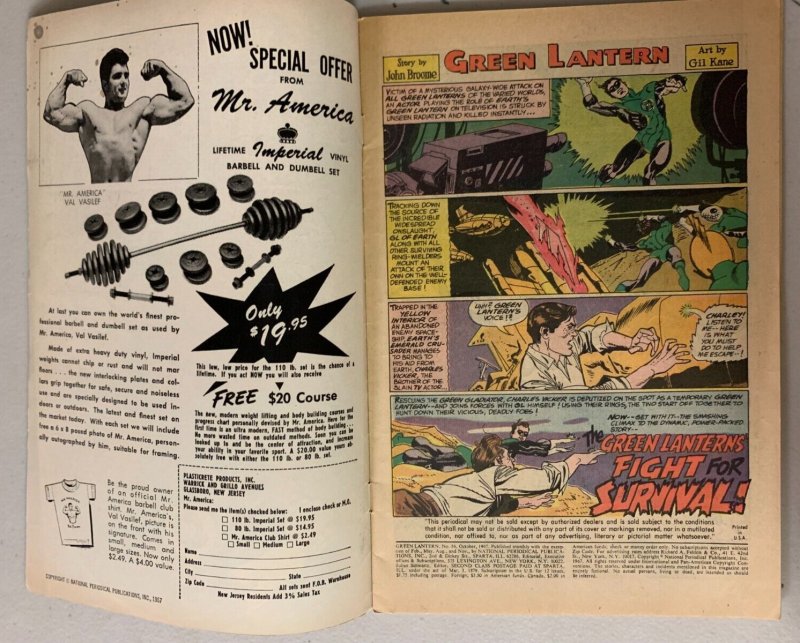 Green Lantern #56 DC 2nd Series (4.5 VG+) (1967)