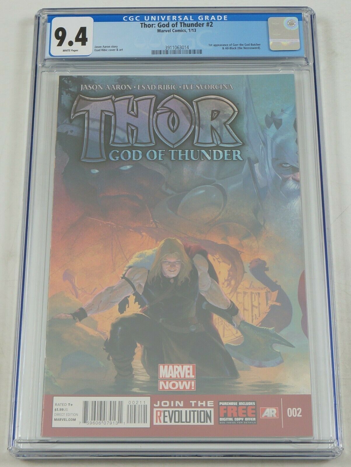 Thor: God of Thunder #2 CGC 9.4 - 1st appearance Gorr the God Butcher ...