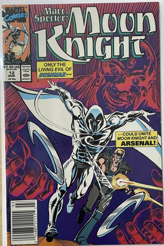 Marc Spector Moon Knight #12 (1989 Marvel)