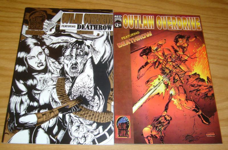 Outlaw Overdrive #1 VF/NM red edition one-shot + gold blue limited edition 1995